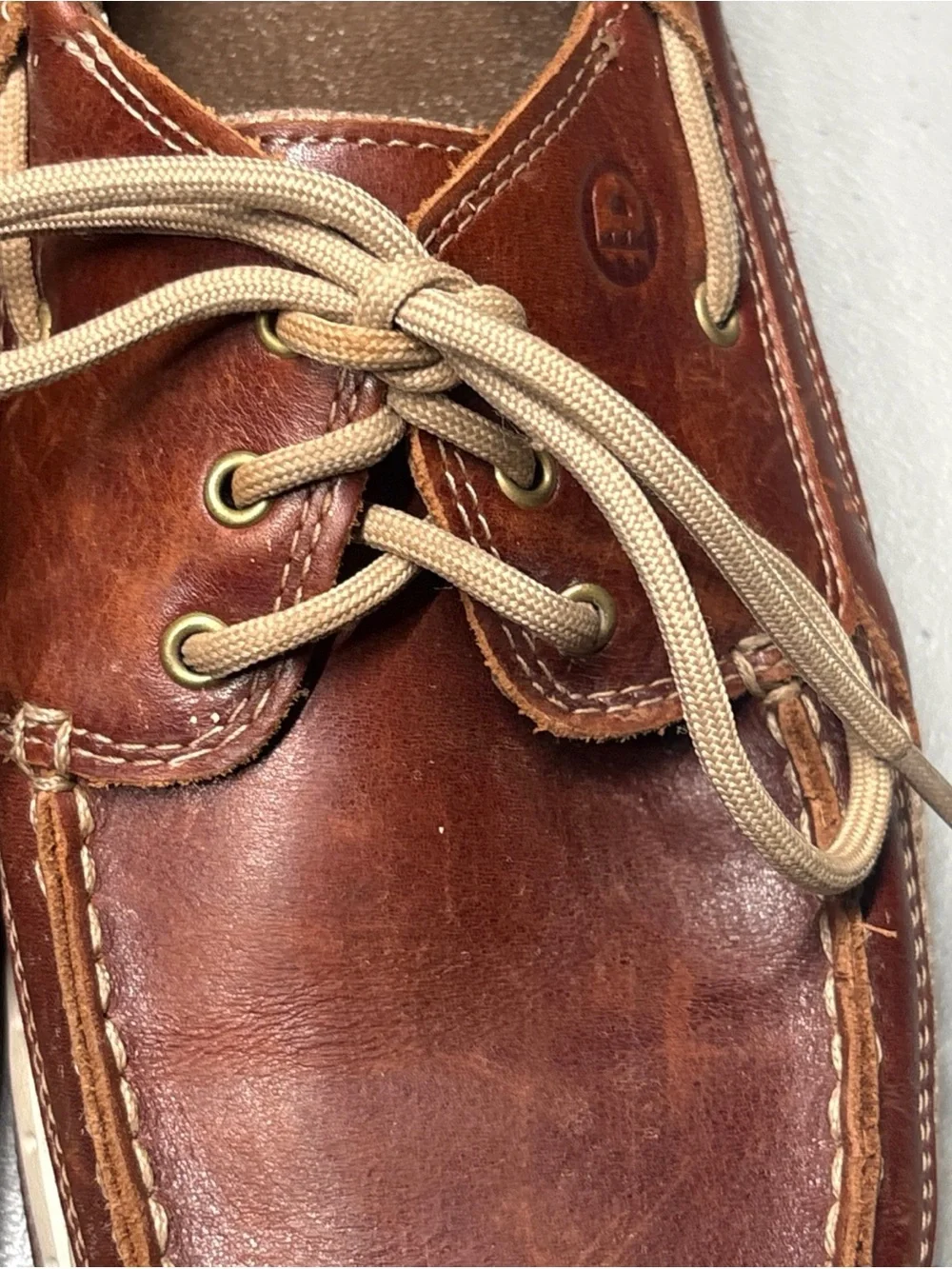 Dunham Captain Men's Size 10.5 Boat Shoes Brown Leather Non-slip Comfort